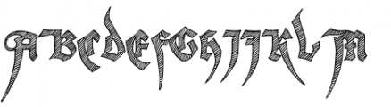 Tentacle Szrift Regular Font UPPERCASE