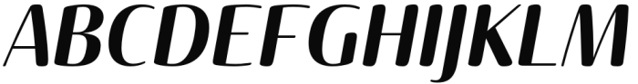 Terfens Contrast Condensed Bold Italic Font UPPERCASE