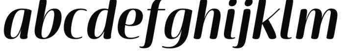 Terfens Contrast Condensed Bold Italic Font LOWERCASE