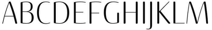 Terfens Contrast Condensed Light Font UPPERCASE