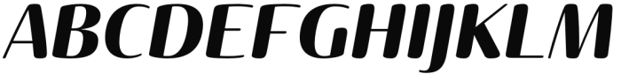 Terfens Contrast Extended Black Italic Font UPPERCASE