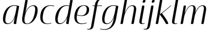 Terfens Contrast Extended Book Italic Font LOWERCASE