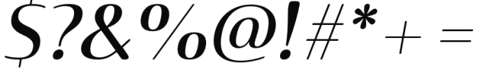 Terfens Contrast Extended Medium Italic Font OTHER CHARS