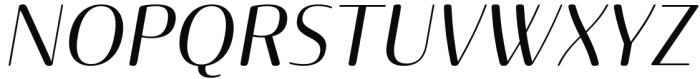 Terfens Contrast Extended Regular Italic Font UPPERCASE