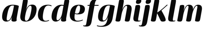 Terfens Contrast Normal Black Italic Font LOWERCASE