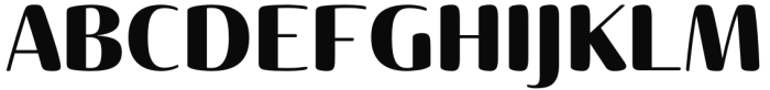 Terfens Contrast Normal Black Font UPPERCASE