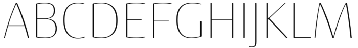 Terfens Contrast Normal Thin Font UPPERCASE