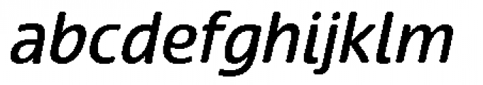 Terfens Medium Italic Font LOWERCASE