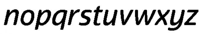 Terfens Medium Italic Font LOWERCASE
