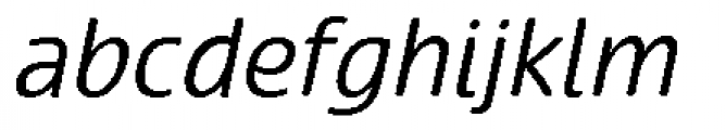 Terfens Regular Italic Font LOWERCASE