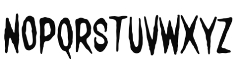 Terrified AOE Font LOWERCASE