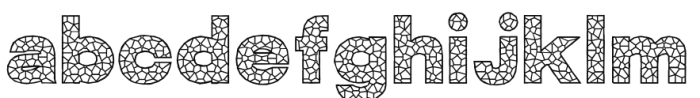 Tessera Grout Font LOWERCASE