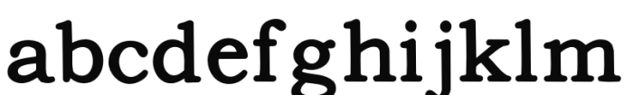 Text Serif HPLHS Regular Font LOWERCASE