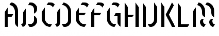 Text Stencil Font UPPERCASE