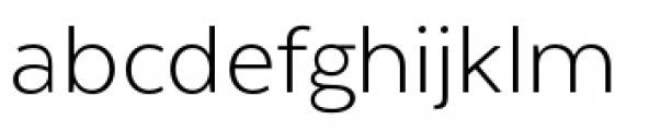 Texta Light Font LOWERCASE