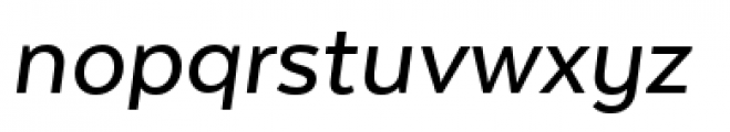 Texta Medium Italic Font LOWERCASE
