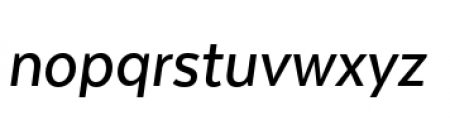 Texta Narrow Alt Medium Italic Font LOWERCASE