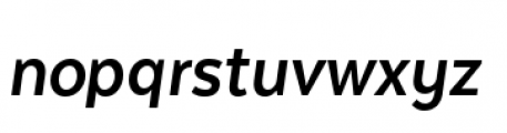 Texta Narrow Bold Italic Font LOWERCASE