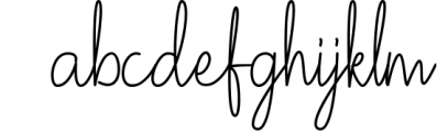 Tentangku Signature Font LOWERCASE