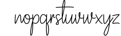 Tentangku Signature Font LOWERCASE