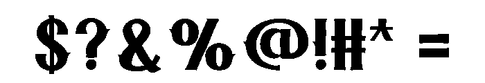 TEAKWOOD Font OTHER CHARS