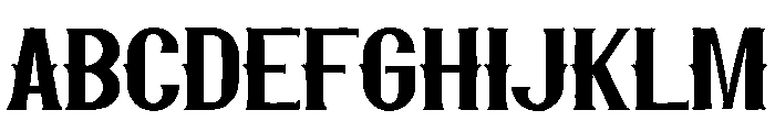TEAKWOOD Font UPPERCASE