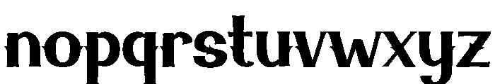 TEAKWOOD Font LOWERCASE