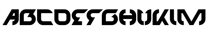 TECHNO Bold Font UPPERCASE