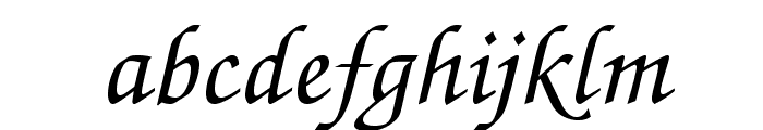 TeXGyreChorus-MediumItalic Font LOWERCASE