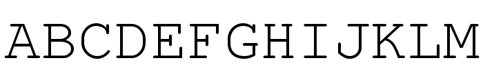 TeXGyreCursor-Regular Font UPPERCASE