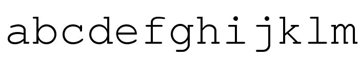 TeXGyreCursor-Regular Font LOWERCASE
