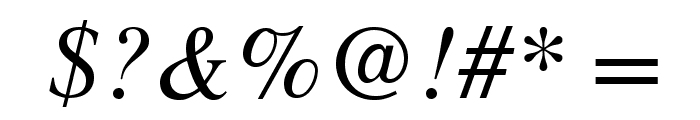 TeXGyreTermes-Italic Font OTHER CHARS