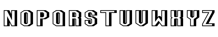 Team Jersey 95 3D Font LOWERCASE