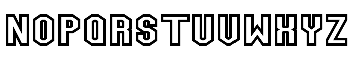 Team Jersey 95 Outline Font LOWERCASE