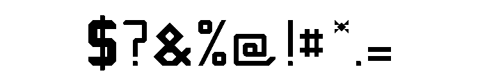 Tech-nick Regular Font OTHER CHARS