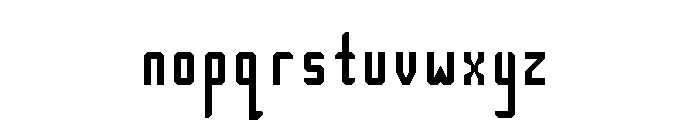 Tech-nick Regular Font LOWERCASE