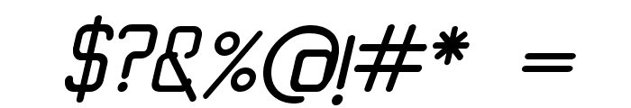 Techfont Italic Font OTHER CHARS