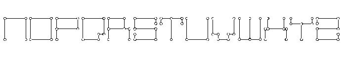 Technolines Font UPPERCASE
