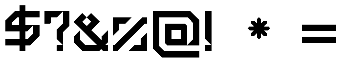 Technopath Font OTHER CHARS