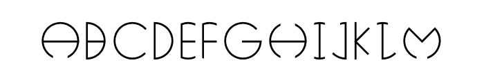 Technosia Font UPPERCASE