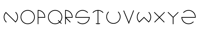 Technosia Font LOWERCASE