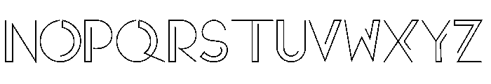 Technova Font UPPERCASE