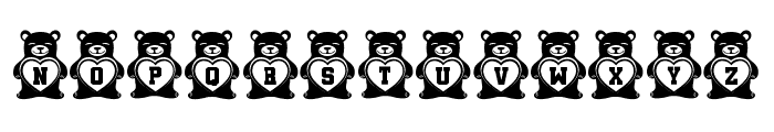 Teddy Bears Regular Font LOWERCASE
