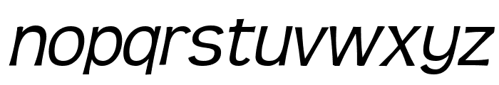 Teen-Italic Font LOWERCASE