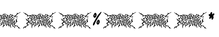 TeenageDecay-Demo Font OTHER CHARS