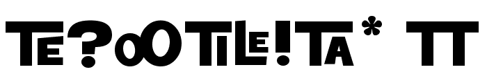 Teletoon Lowercase V2 Font OTHER CHARS