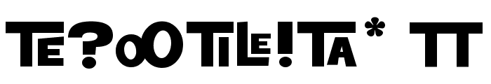 Teletoon Lowercase Font OTHER CHARS