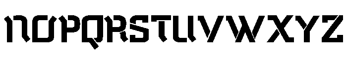 Temp Black Font UPPERCASE