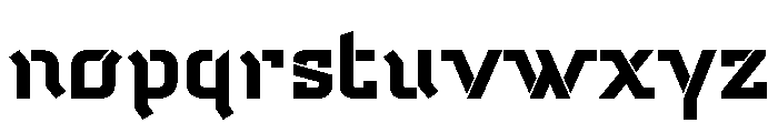 Temp Black Font LOWERCASE