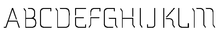Temp Light Font UPPERCASE